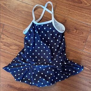 Old Navy, Navy Blue Polka Dot Swimsuit